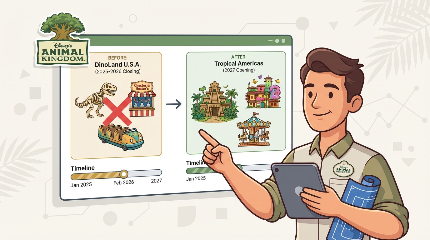 Disney's Animal Kingdom New Land: Tropical Americas Replacing DinoLand